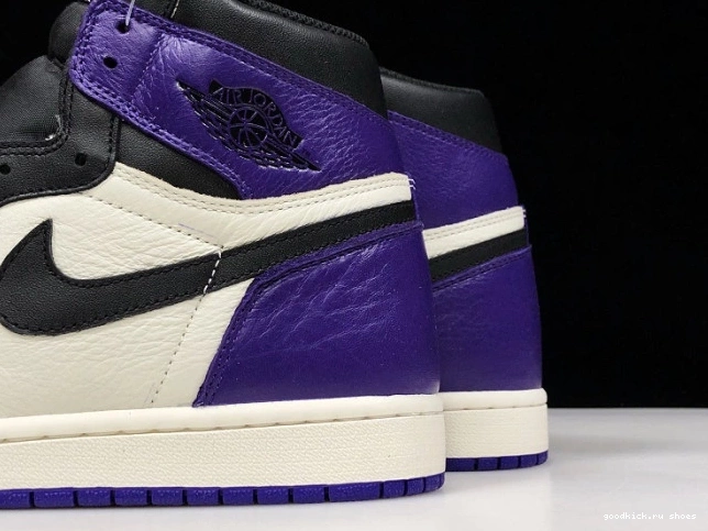 Cheap 555088-501 Air Purple Jordan 1 Court 0711